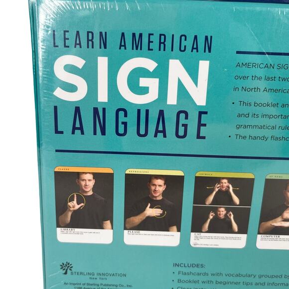Learn American Sign Language By Arlene Rice Book Flash Cards New - Picture 6 of 14